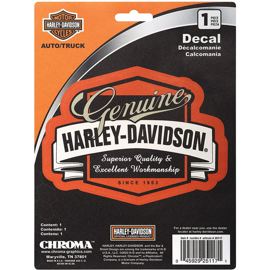 Genuine Harley-Davidson Badge Decal