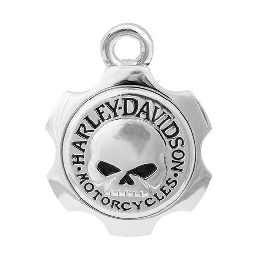 Harley-Davidson Axel Shape Willie G Skull Ride Bell - Silver Finish