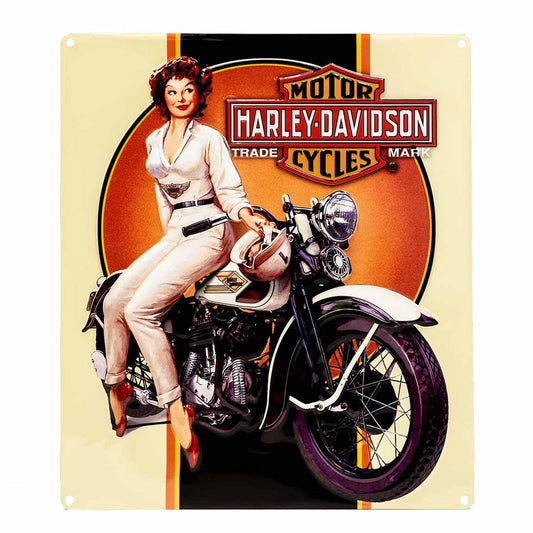 H-D Dreaming Babe Tin Sign
