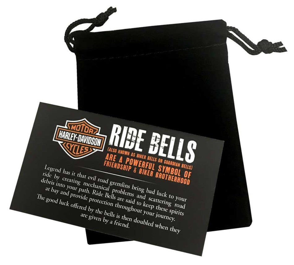 Harley-Davidson Oval H-D Script/B&S Logo Motorcycle Ride Bell - Silver Finish