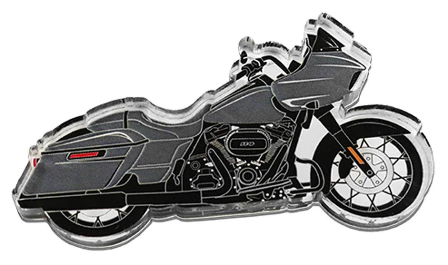 Harley-Davidson Cut-Out Low Rider Motorcycle Hard Acrylic Magnet - 4 inch