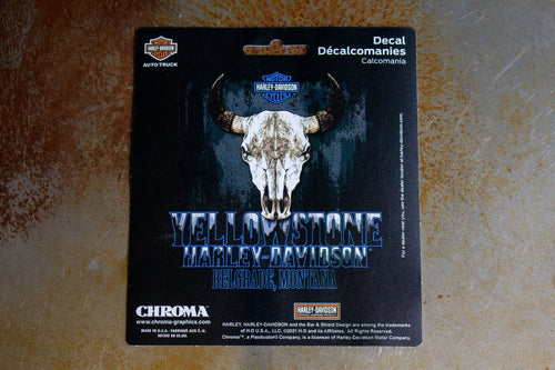 Yellowstone Harley-Davidson Custom Bison Skull Decal